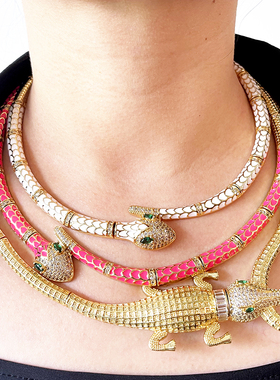 潮牌欧美流行打结棉绳项链