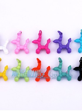 diy欧美滴油贵宾犬饰品挂件项坠