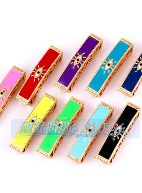 欧美流行滴油恶魔之眼饰品弯管