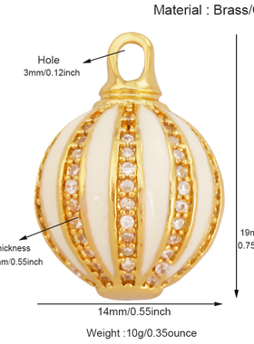 T05 新款  纯铜滴油 浪漫蓝色 白色 热气球 复活节 蛋形 吊件项坠