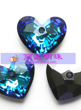 水晶桃心单个装项坠奥地利