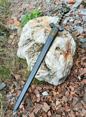 木剑兵杨过玄铁重剑武器影视周边武器工艺品摆件东阳木雕
