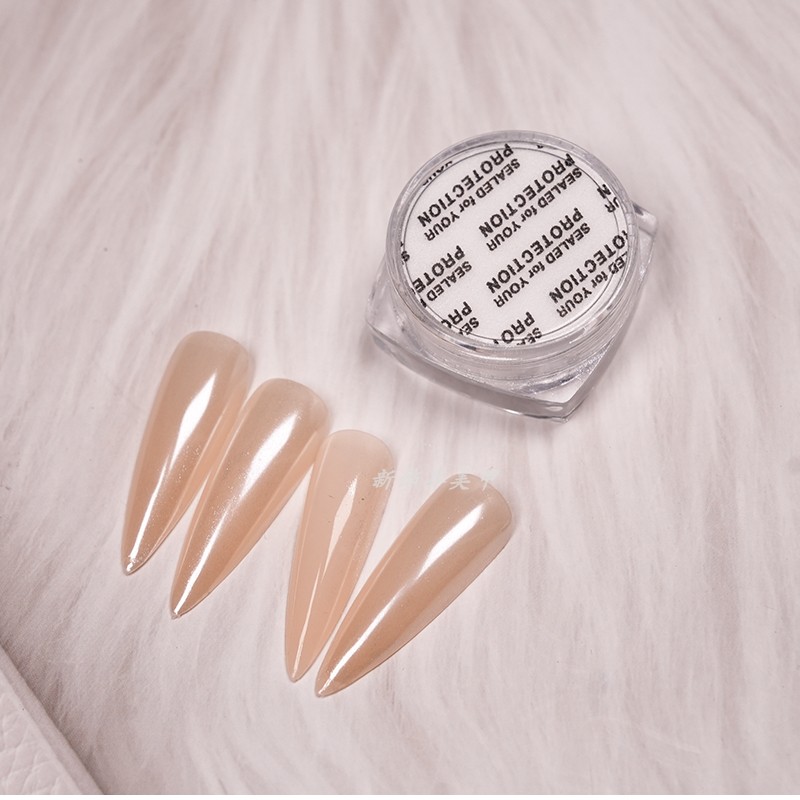 超亮银色镀晶粉指甲油胶仙女月光粉极光粉镜面粉美甲店专用0.5g - 图0