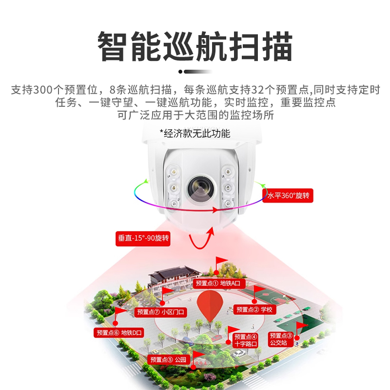 海康威视DS-2DC7C124MW-D枪球联动全彩变焦云台摄像头监控球机POE