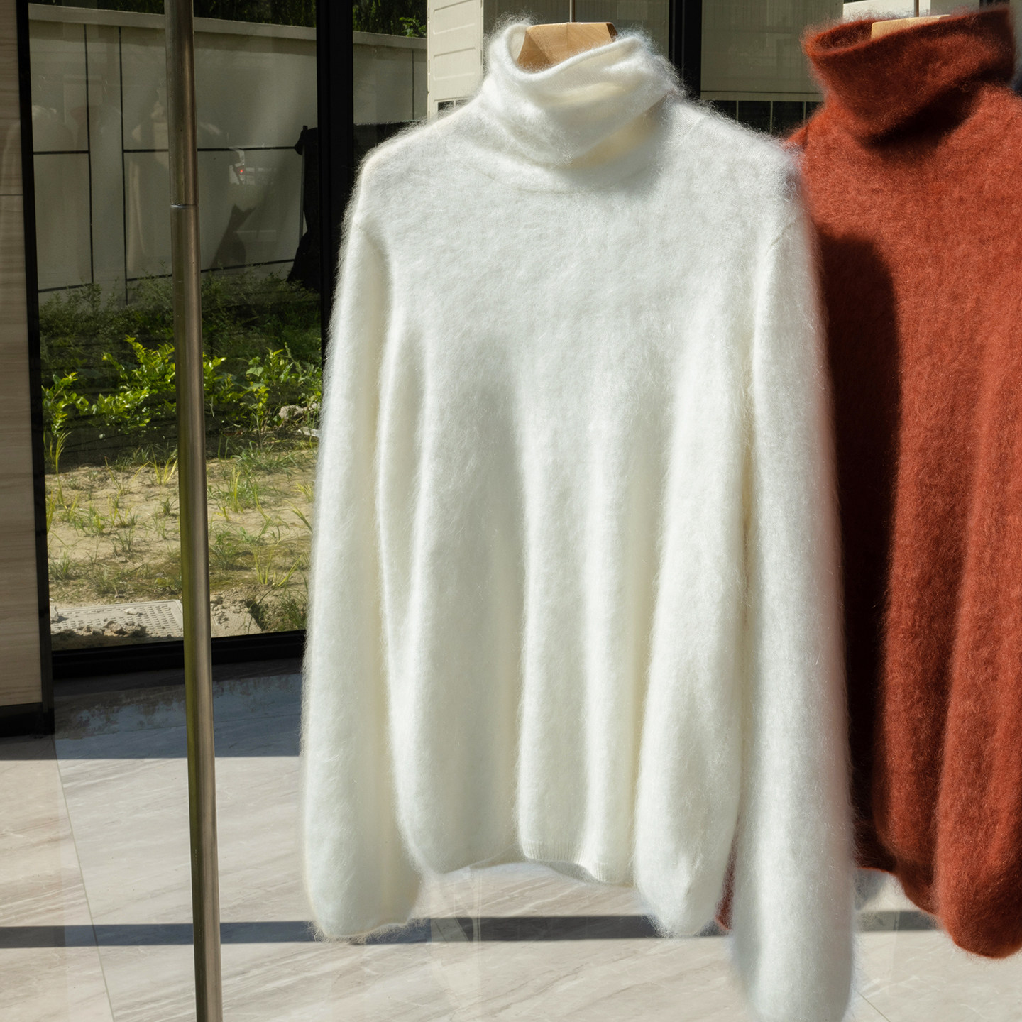 秋冬款高领拉绒羊绒衫女100%山羊绒针织打底衫长袖保暖堆堆领毛衣,淘宝优惠券,粉丝福利购,淘宝优惠卷