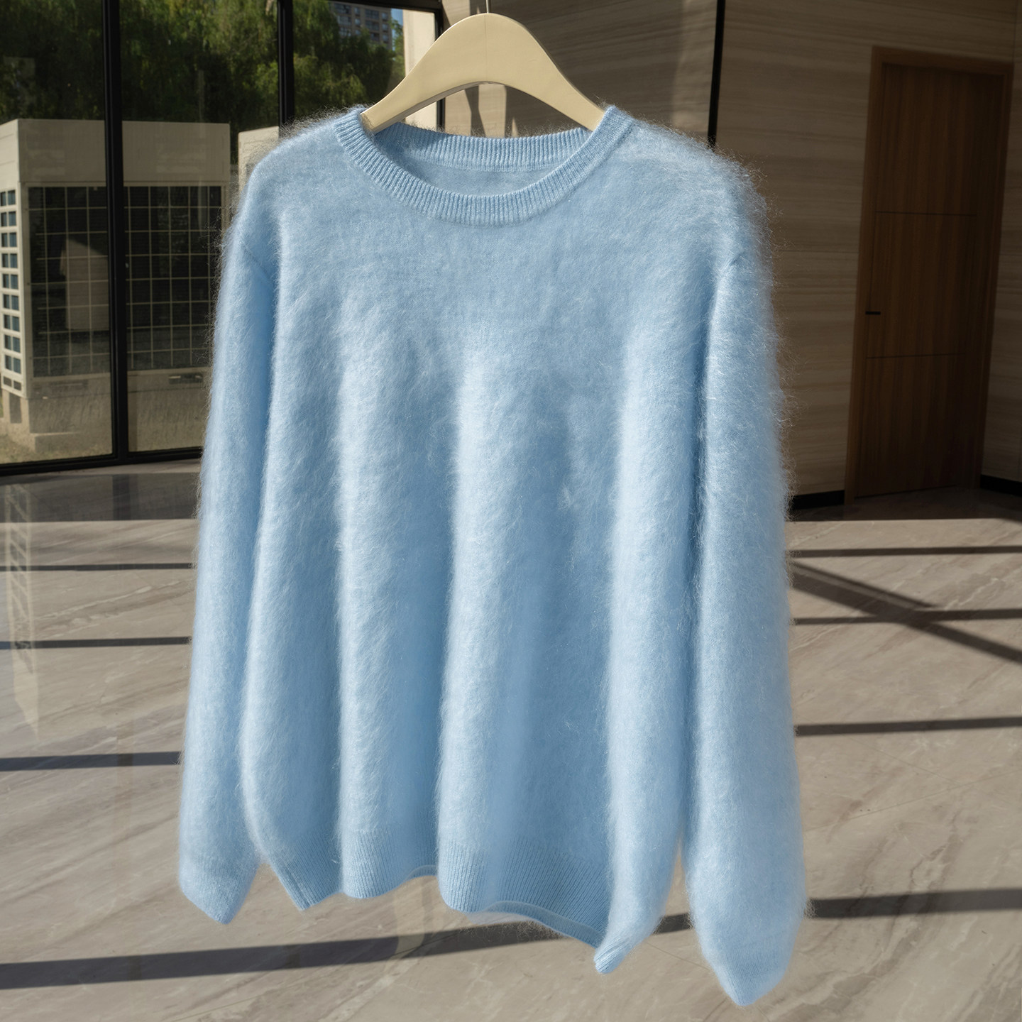 秋冬基础款圆领拉绒羊绒衫女100%山羊绒针织打底衫长袖保暖毛衣,淘宝优惠券,粉丝福利购,淘宝优惠卷