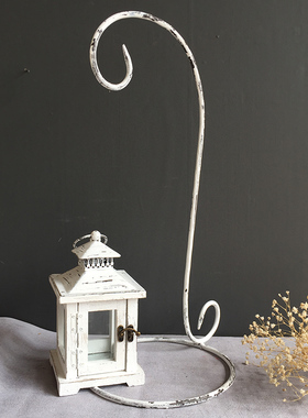 美式铁艺木制花园杂货草坪风灯