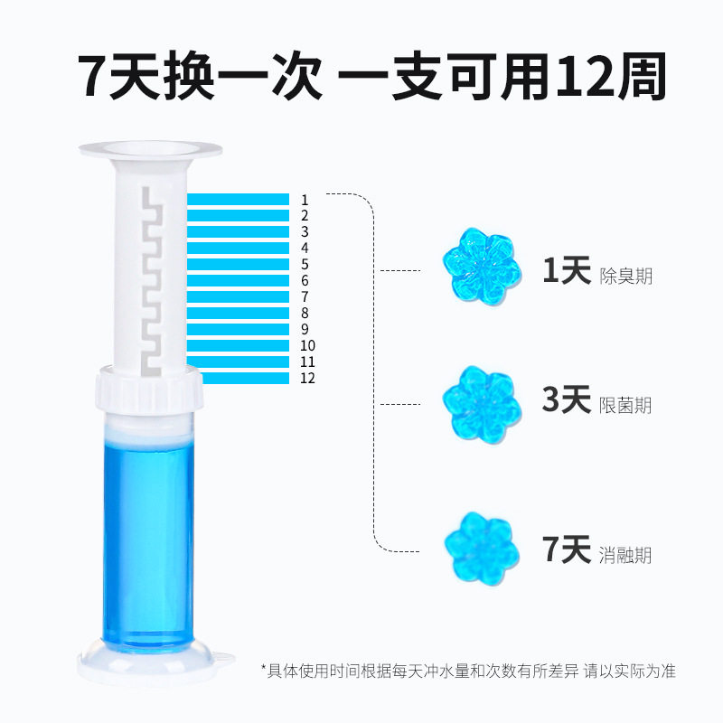 马桶去异味花朵清香型日本蓝泡泡 乐在奇中马桶清洁剂/洁厕剂