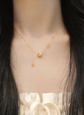 腰项链设计新款小蛮纯银高级感坠