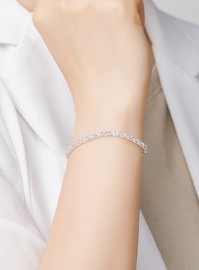 意大利 S925银灯笼小袋子锆石ins风手链