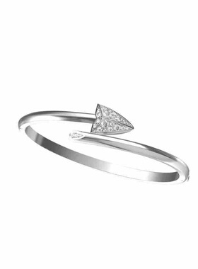 轻奢S925纯银 精致箭头交叉手镯轻奢小众设计感百搭休闲时尚单品