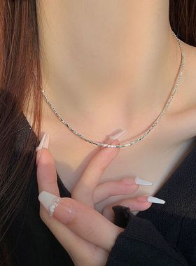 XBK925纯银项链女小众设计高级