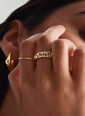 欧美爆款热销s925纯银个性设计百搭ins风轻奢精致感戒指