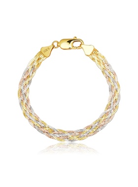 玮禧意大利工艺s925银编织手链时尚小众手链