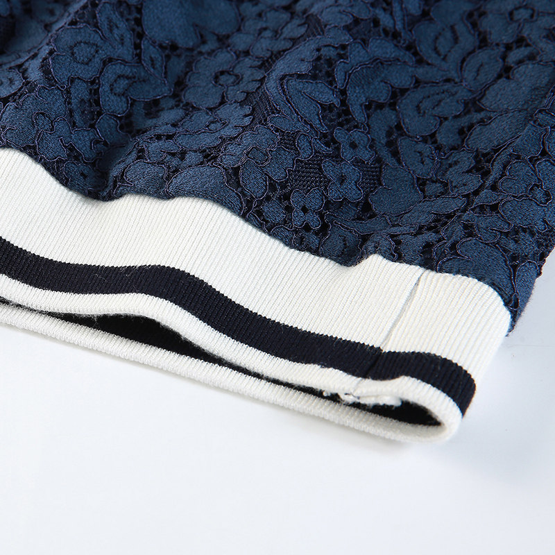 韩潮袭人polo领短袖蕾丝女士衬衫 韩潮袭人蕾丝衫/雪纺衫