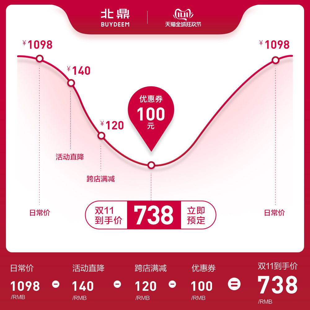 北鼎s601即热式智能恒温桌面饮水机 buydeem北鼎台式净饮机