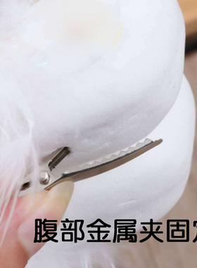 仿真鸟小白鸽圣诞装饰仿生工艺品