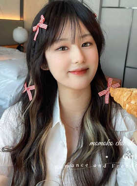 边夹丝带少女多巴胺发卡
