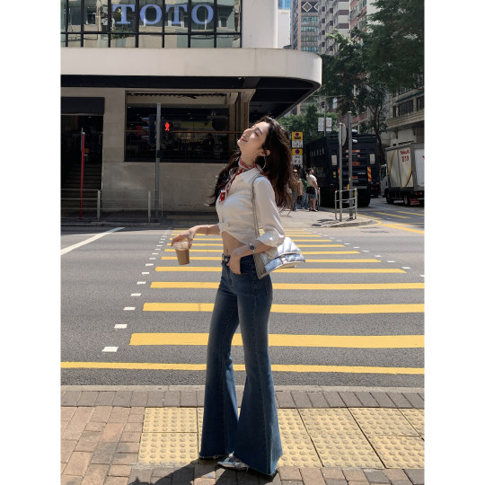 Retro flared jeans slim fit