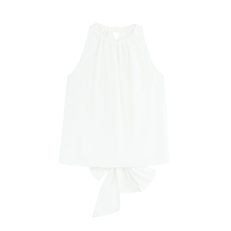 MULVAN 设计感蝴蝶结无袖背心+高腰a字半身长裙套装女夏新款,淘宝优惠券,粉丝福利购,淘宝优惠卷