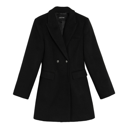 Retro suit waist wool jacket
