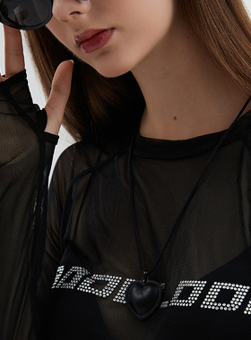 AWE韩国博主同款大爱心长款项链