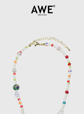 AWE官方圣诞特辑款彩色串珠项链