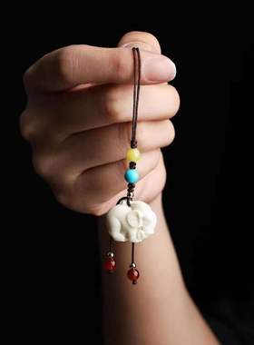 天然挂坠天然小象挂坠配送猛犸牙