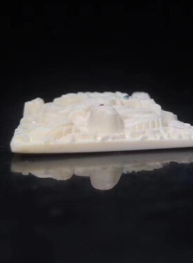 天然猛犸象牙关公挂件手工吊坠