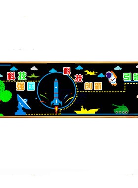 学校教室科技主题宣传黑板报