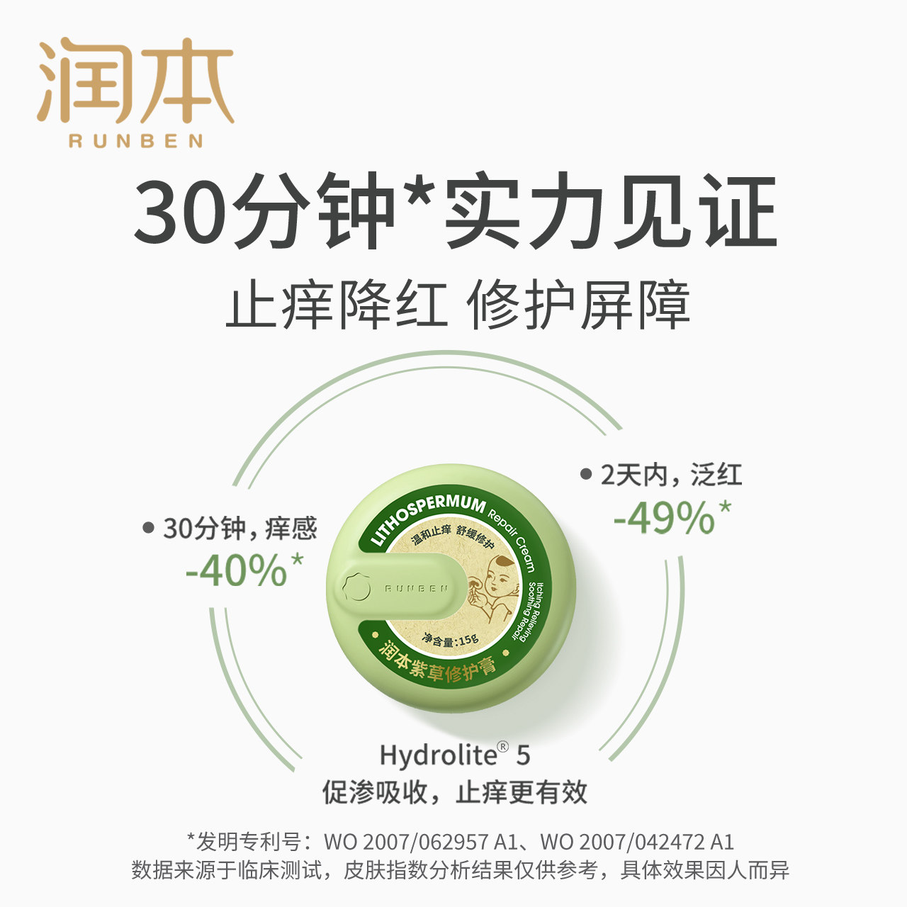润本紫草膏宝宝防蚊子蚊虫叮咬膏 润本止痒膏
