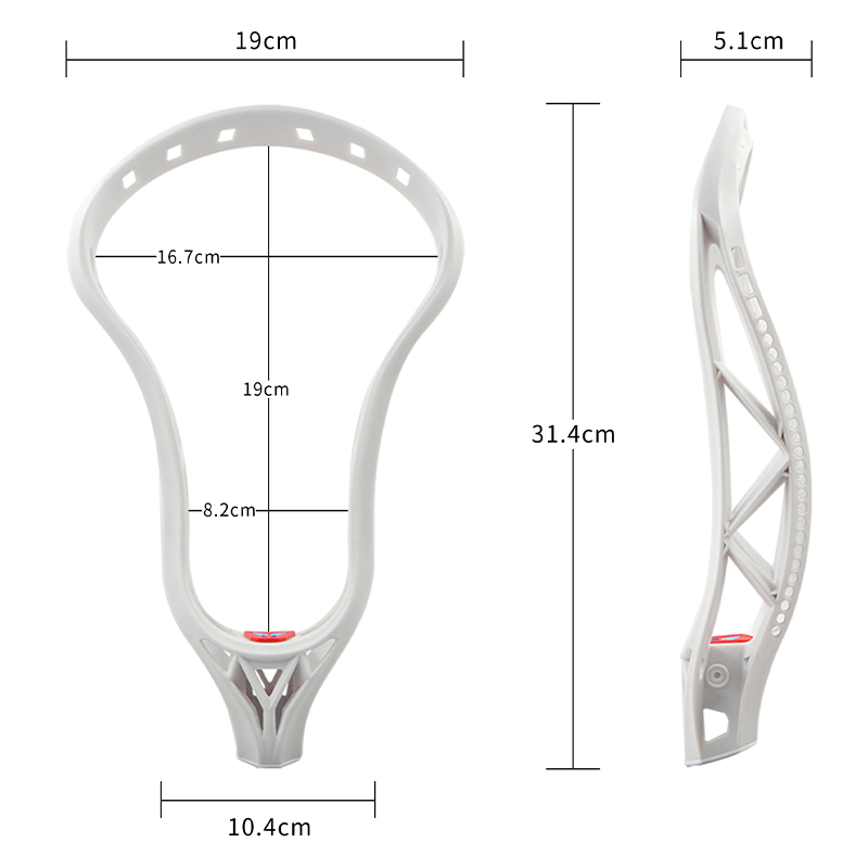 JOINTLAX棍网球杆 碳纤长曲棍球杆绑网球头Unstrung Lacrosse Hea - 图2