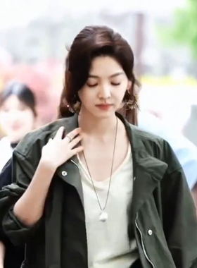 首发！想把你和时间藏起来章若楠同款不规则拉丝毛衣链高级感项链