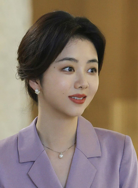 首发！我的山与海谭松韵方婉之同款珍珠项链通体S925纯银锁骨链