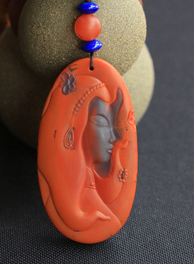 犹抱琵琶半遮面俏色巧雕俏色巧雕