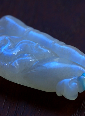 老货一枚！超值——◆节节高升◆蓝色光晕月光石长龙吊坠