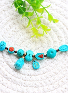 皆是祝福——精挑细选绿松石精工配件手链（也可做手机链或包挂）