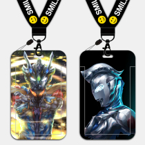 School board card sleeve student card hanging neck hanging neck sliding cover type plastic hard shell chest sign Zeta Ottmandel Tatian claw