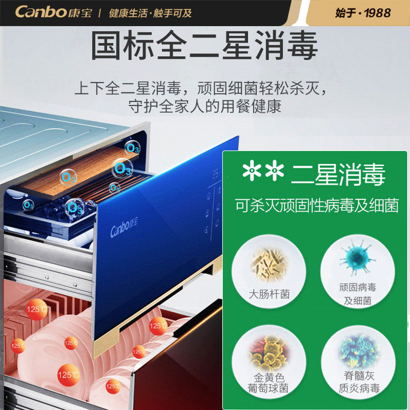 canbo /康宝xdz110-e18b嵌入式 康宝消毒柜