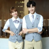 Комплект, рабочий жилет для работы, кофейный лонгслив