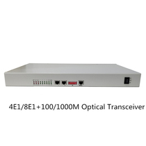 4E1 8E1 100 100M Optical Transceiver120Ω foreign trade single PDH optical transceiver