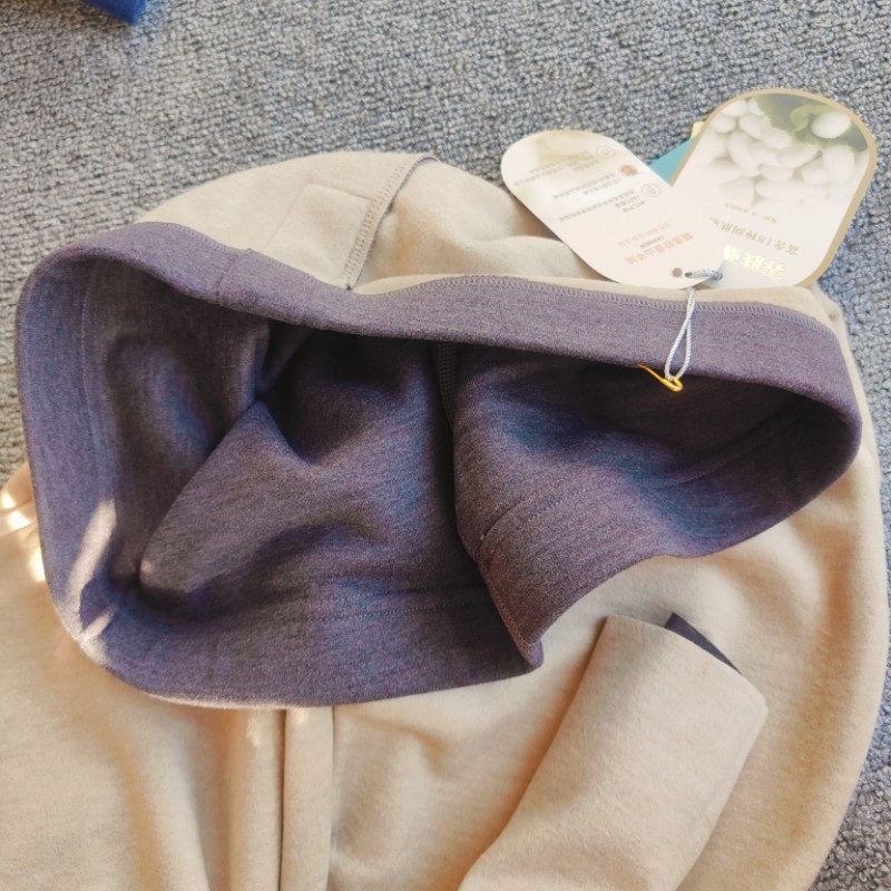 【添加蚕丝山羊绒】加长护膝男士中高腰保暖裤加厚棉毛裤发热秋裤