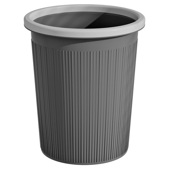 Large capacity trash can with pressure ring