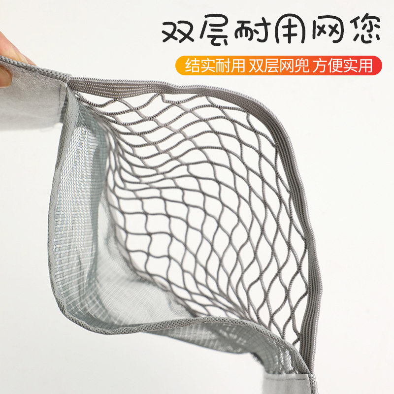 垃圾袋收纳网兜壁挂式厨房门柜内放塑料袋神器胶粘网袋大容量挂袋,淘宝优惠券,粉丝福利购,淘宝优惠卷