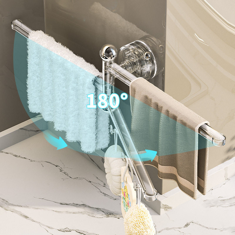 吸盘抹布沥水架厨房多功能海绵收纳架家用壁挂可旋转洗碗布置物架,淘宝优惠券,粉丝福利购,淘宝优惠卷