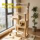 Cat climbing frame cat tree integrated large wooden cat frame house