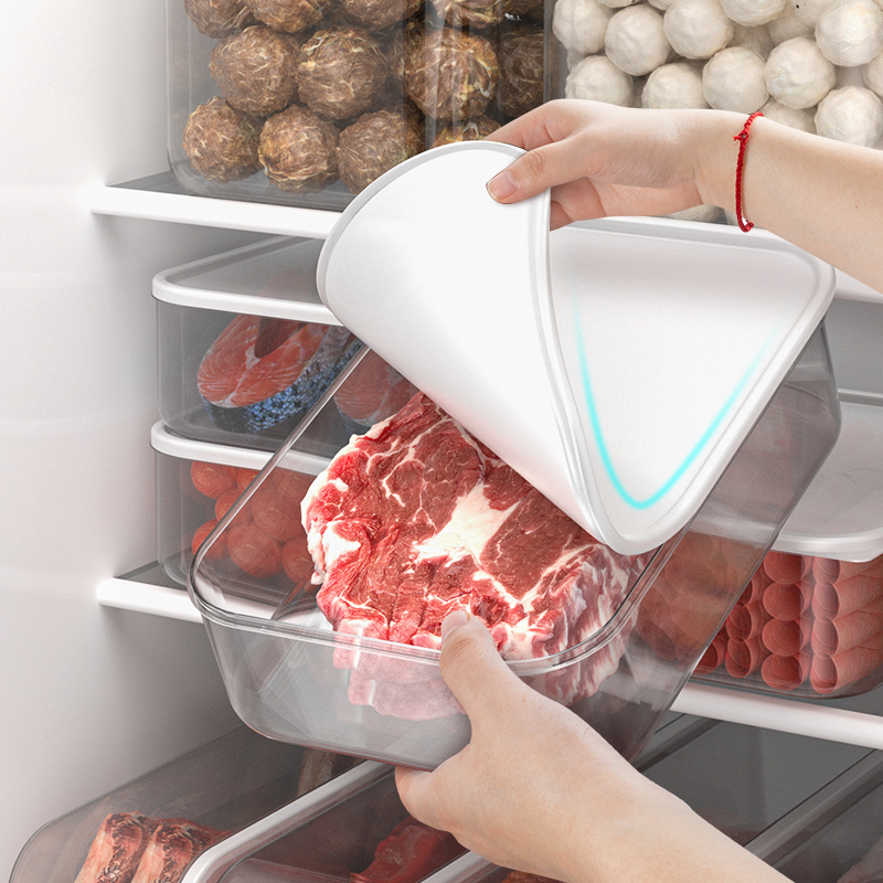 冰箱食物收纳盒冻肉盒冷藏保鲜冷冻专用厨房整理神器食品级饺子盒