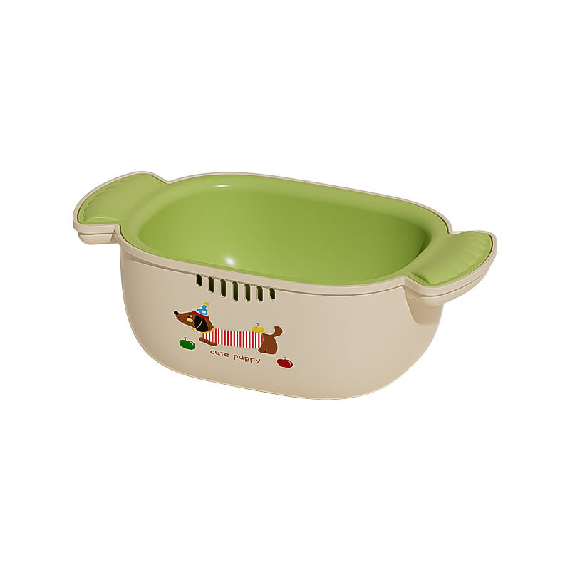 多巴胺双层沥水篮滤水筛洗水果加厚多功能厨房果盘果篮家用洗菜盆,淘宝优惠券,粉丝福利购,淘宝优惠卷