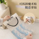 Home kitchen plastic bag storage net bag household large capacity garbage bag without hole drilling storage artifact storage bag