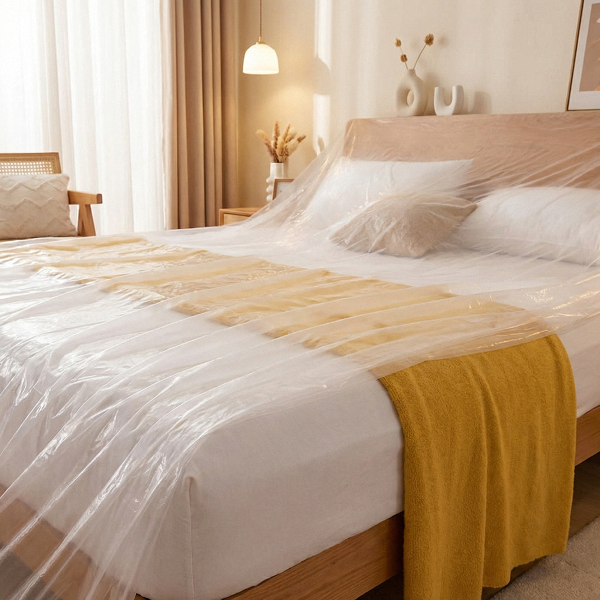 一次性防尘罩全包沙发松紧束口床罩防尘塑料膜家用家具保护罩耐磨,淘宝优惠券,粉丝福利购,淘宝优惠卷